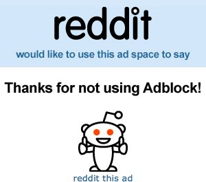 Thanks Adblocking