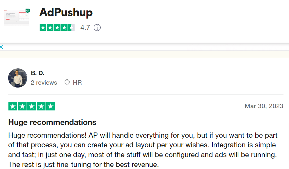 AdPushup review