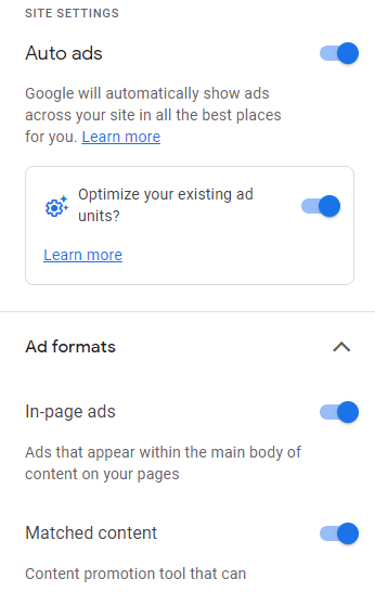 Auto ads