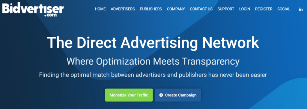 BidVertiser display ad network